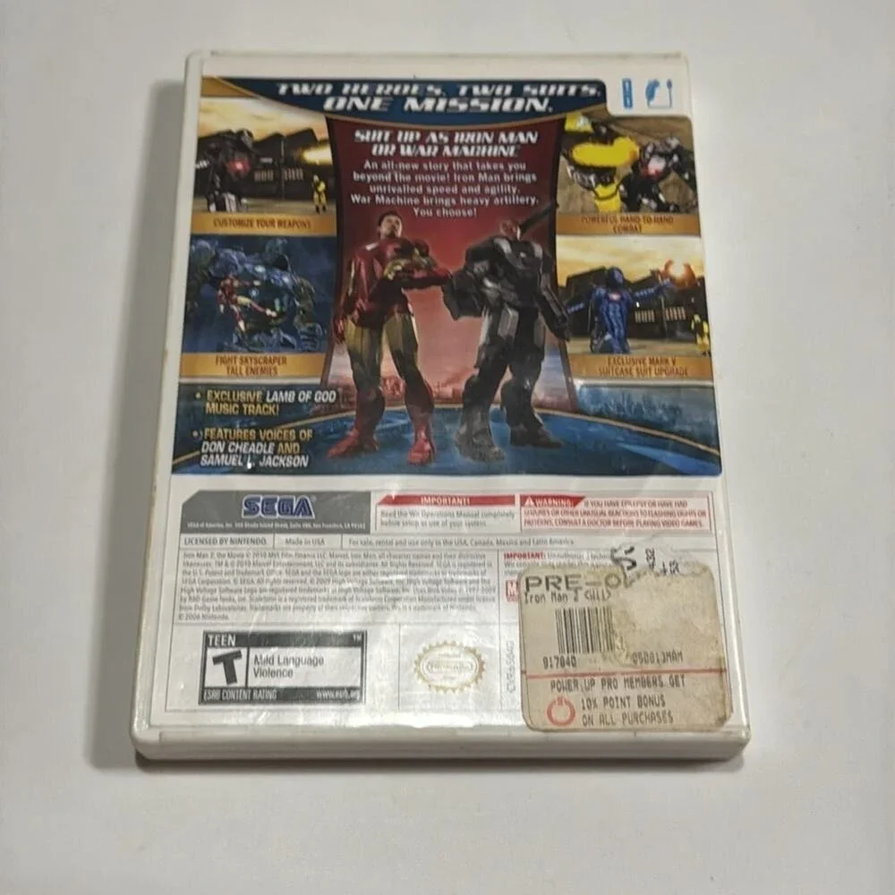 Iron Man 2 For Nintendo Wii USED